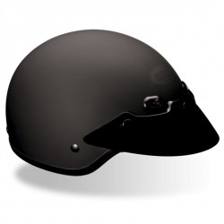 BELL- SHORTY matte black leather covered