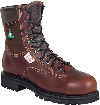 Canada West 34313 Waterproof Steel-Toe Pecan Tumbled Lace Work Boots CSA  Grade 1