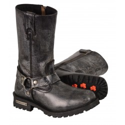 Milwaukee MBM9006/MBM9006W Men’s Distressed Gray 11” Inch Classic Harness Square Toe Boot