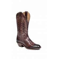 Boulet Mens Ranch Hand Tan Western Dress Toe Boot 8064