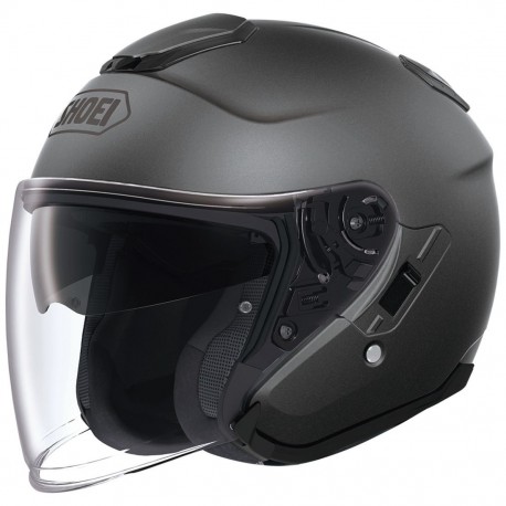 SHOEI - J-CRUISE Matte Deep Grey - FRONT Open-Face Helmet