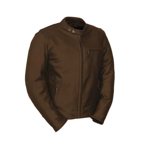 DEUCE Premium Oil Perforated Leather Jacket by: Fieldsheer