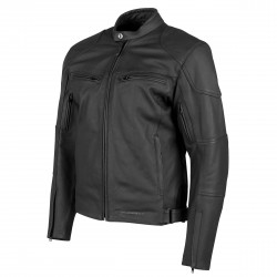 Joe Rocket Mens RASP Leather Jacket Black
