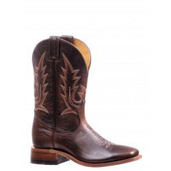 Boulet 11" Challenger Ladies Damiana Moka single stitch Realflex sole Wide Square toe boot 7235