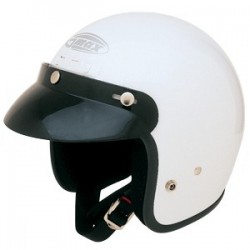 White GM2 Open Face Helmet