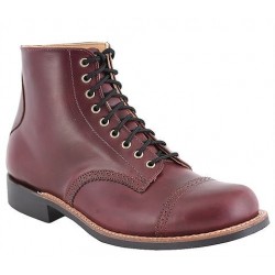 Men's WM. Moorby footwear 2820 Black Cherry Chrome Excel 6" quarters - Unlined - Vibram 430 Sole