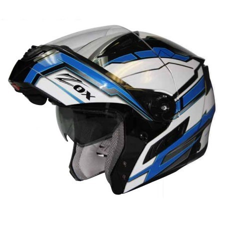 Zox Condor SVS Modular Helmet Delta Blue - Leather King & KingsPowerSports