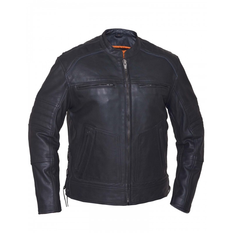 Men’s SELECT Cowhide Leather Jacket 1.2 mm - Leather King ...