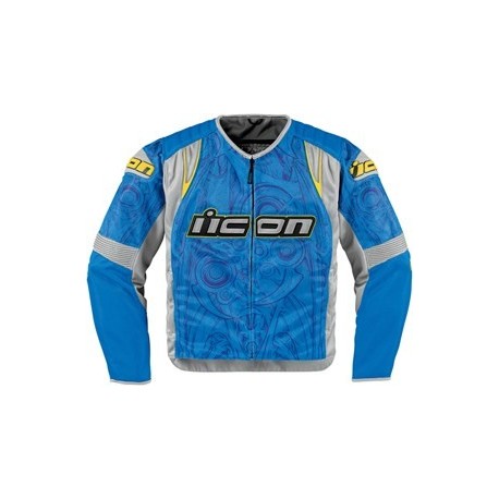 Icon Overlord Sportbike SB1 Mesh Motorcycle Jacket Blue