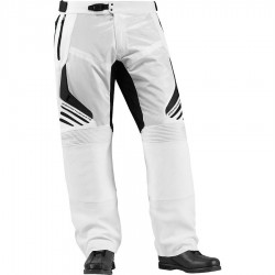 Icon Compound Leather/Textile Pants White