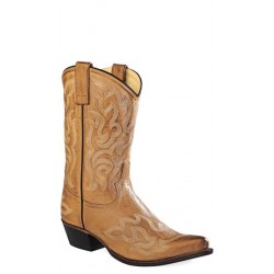 Old West 18054 Ladies Tan Canyon 10" Fashion Western Boots