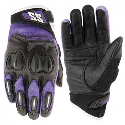 SPELLBOUND™ Leather / Mesh Gloves Purple by Speed & Strength