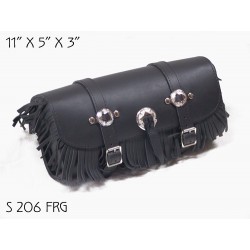 Large Tool Pouch with Conchos and Fringe