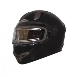 Helmet PRIMO S SVS Snow Solid Matte Black Double shield