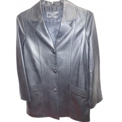 SKINER Leather jacket black- M