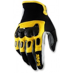 DERISTRICTED 100% DUAL SPORT GLOVE BLACK/YELLOW