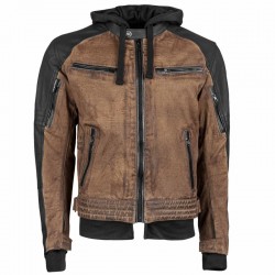 Speed & Strength's - STRAIGHT SAVAGE™ Leather /Canvas JACKET BROWN