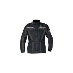 Spaartan mens textile jacket black/ grey oxford