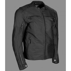 Roger textile riding jacket Black