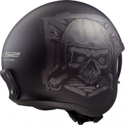 Spitfire Skull rider helmet matte LS2