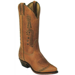 New Ladies Boulet 6126 Tan leather leather cowboy boots