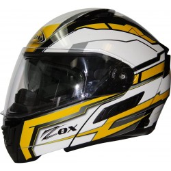 Modular / Flip up Helmet with drop down visor Delta Yellow Zox Condor