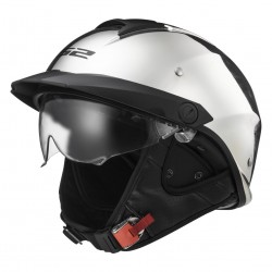 LS2 Rebellion Half Helmet Solid chrome size-2XL