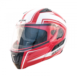 Modular / Flip up Helmet with drop down visor Envoy Red Zox Condor