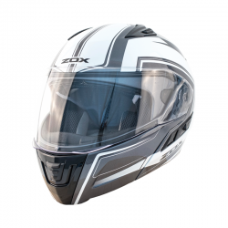 Modular / Flip up Helmet with drop down visor Envoy SILVER Zox Condor