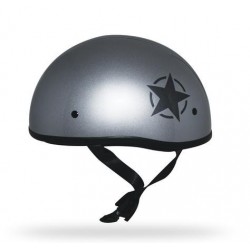 Beanie style Mikro Old School Lonestar Helmet Silver