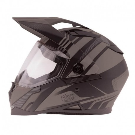 Dual sport Helmet Z-DS10 STITCH Matte Dark Silver