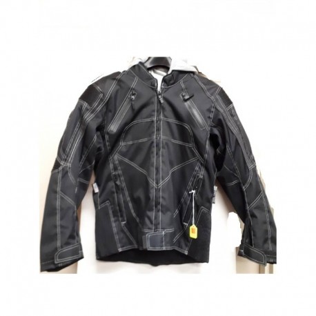 Mens Textile riding jacket with zip out hoody