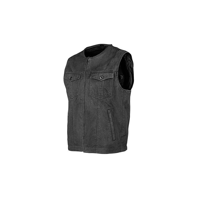 JOE ROCKET MISSION DENIM VEST - Black