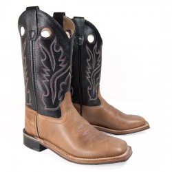 Western Boot Black-Brown BSY1814G