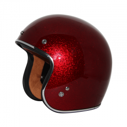 Zox ROUTE 80 VINTAGE Metal Flake Red Helmet