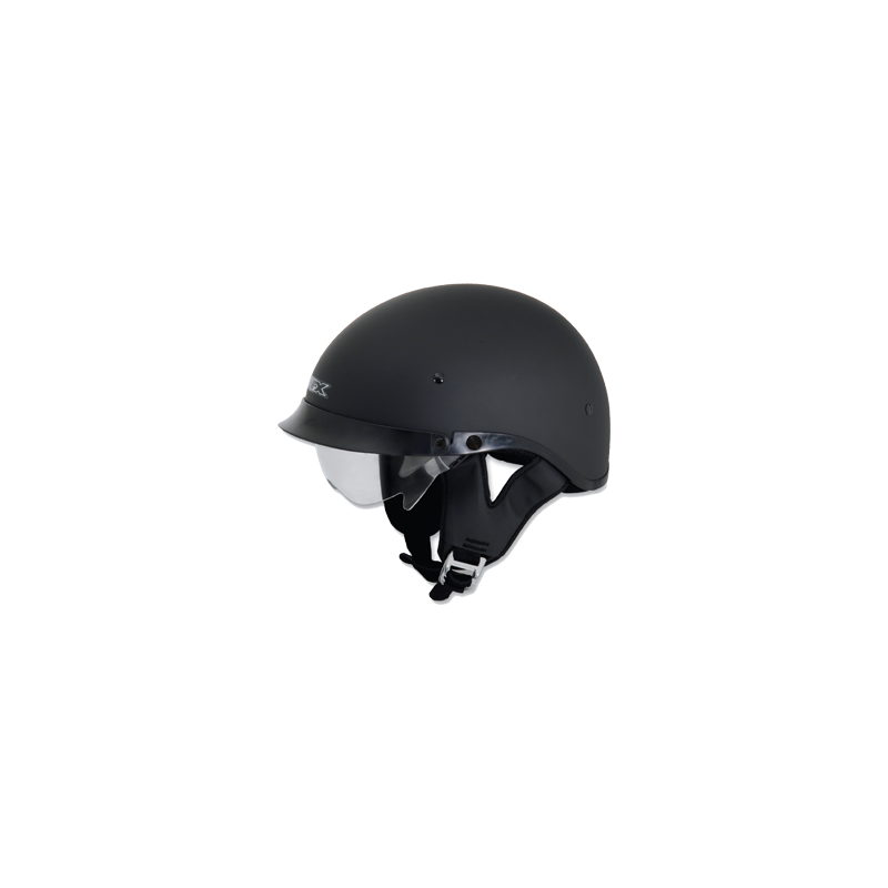 FX200 matte Half helmet with face shield Leather King & KingsPowerSports