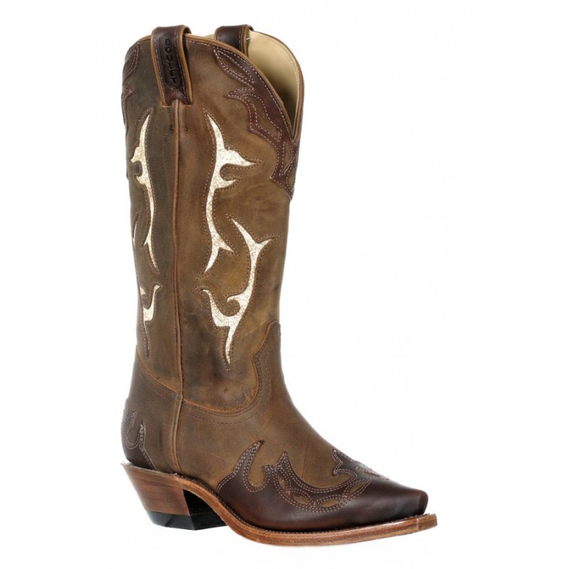 Boulet 9614 Ladies Virginia Mesquite/Gerico Brown Snip Toe Boots ...