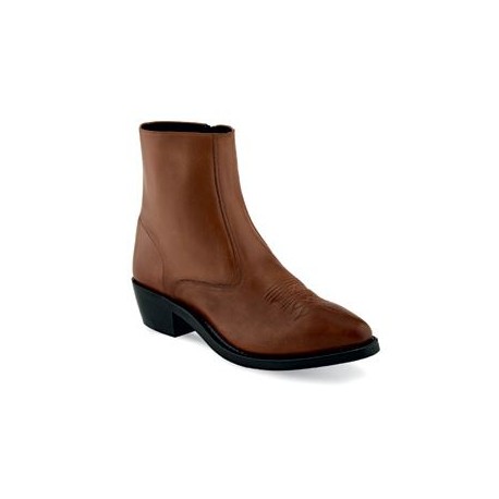 Brown boots with clearance zipper