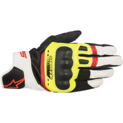 SP-5 Gloves black / fluo yellow / white / fluo red by Alpinestars