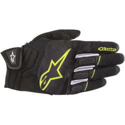 Atom Gloves black / Fluo yellow by Alpinestars
