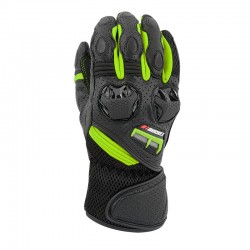 Highside Leather/Mesh Gloves Hivis / Black