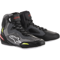 FASTER-3 RIDEKNIT SHOES Black/ grey /red/yellow by Alpinestars