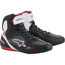 FASTER-3 RIDEKNIT SHOES Black/white/red by Alpinestars