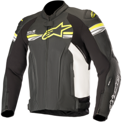 GP-R V2 Airflow Leather Jackets Tech-Air® Compatible -black/ Yellow