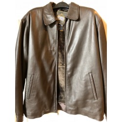 Casual lamb leather jacket brown 2009br