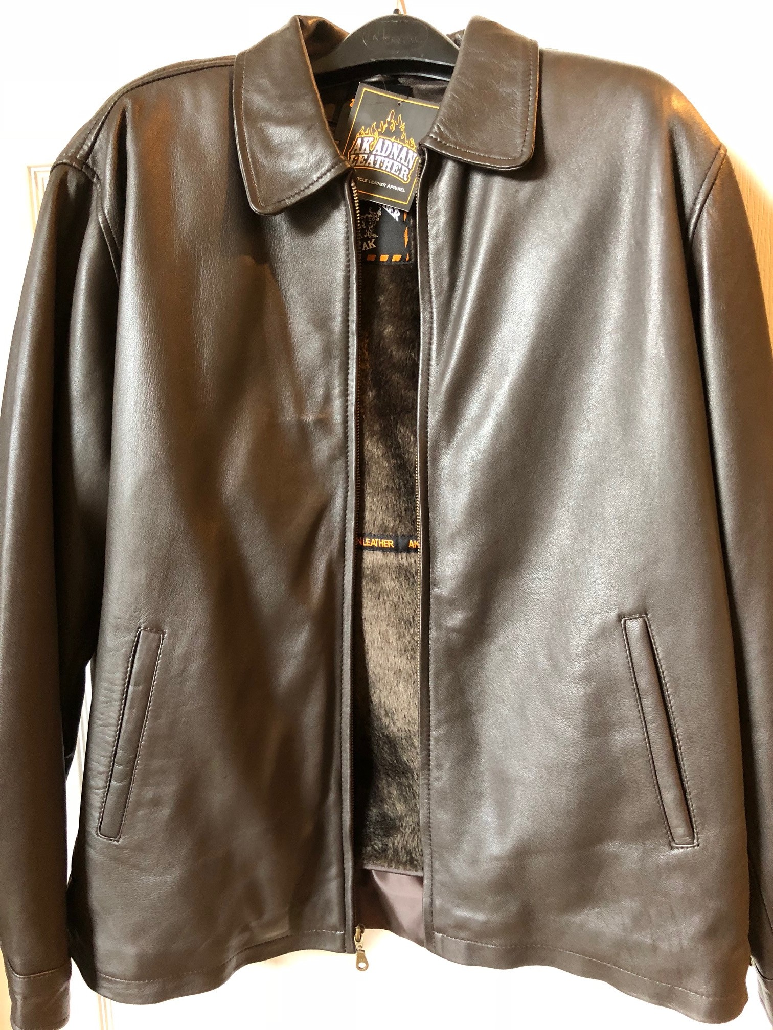 Casual lamb leather jacket brown 2009br - Leather King & KingsPowerSports