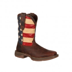 Men's Rebel by Durango Brown/Union Flag Boots