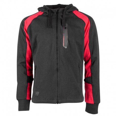 RUN WITH THE BULLS™ ARAMID REINFORCED/ARMOURED HOODY Red / Black