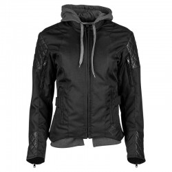DOUBLE TAKE Ladies Textile Jacket Black by Speed & strength