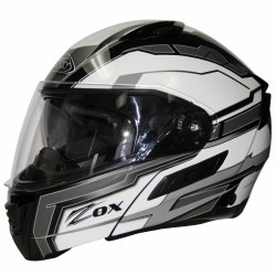Modular / Flip up Helmet with drop down visor Delta SILVER Zox Condor
